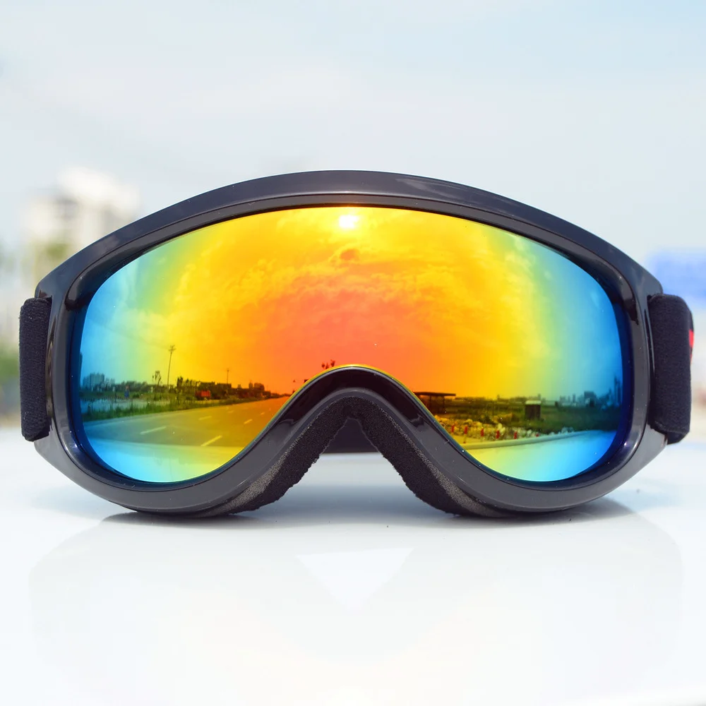 SKI GOGGLES ANTI FOG wind and sand large spherical glasses men's and women's adult mountaineering Snow Goggles / hx08