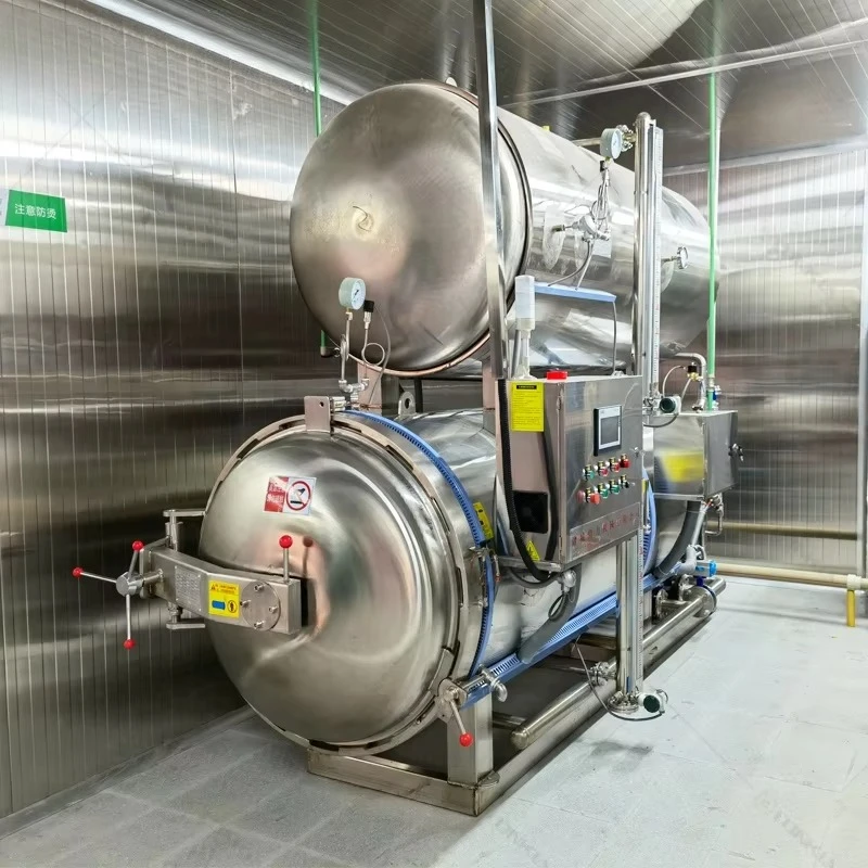 Double Layer Retort Autoclave Sterilizer Water Bath Type High Temp Sterilization Pot For Glass Jar Canning Jam Sauce