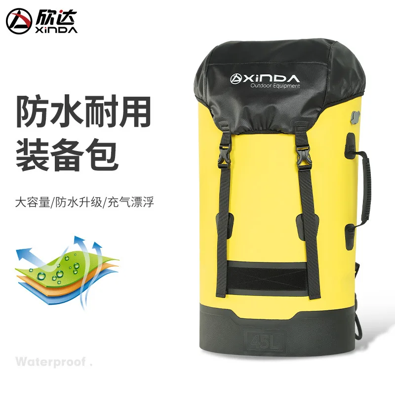 Outdoor River Trekking Bag Rock Climbing Cave Exploration Rescue Mountaineering Large Capacity Equipment Rope Backpack,P850