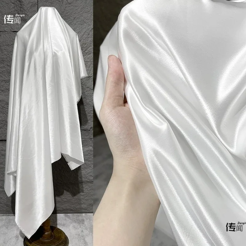 

Imitation Acetic Acid Fabric Glossy Cheongsam Dress for Women Clothing Designer Fabric for Sewing Material Cloth By The Meter