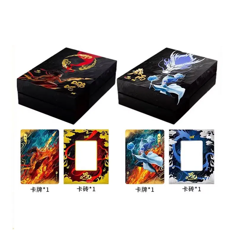 

KAYOU Ne Zha The Demon Childs NaoHai Коллекционная карта из фильмов Mixed Yuan Treasure Box Ao Bing and Nezha Подлинная аниме-карта