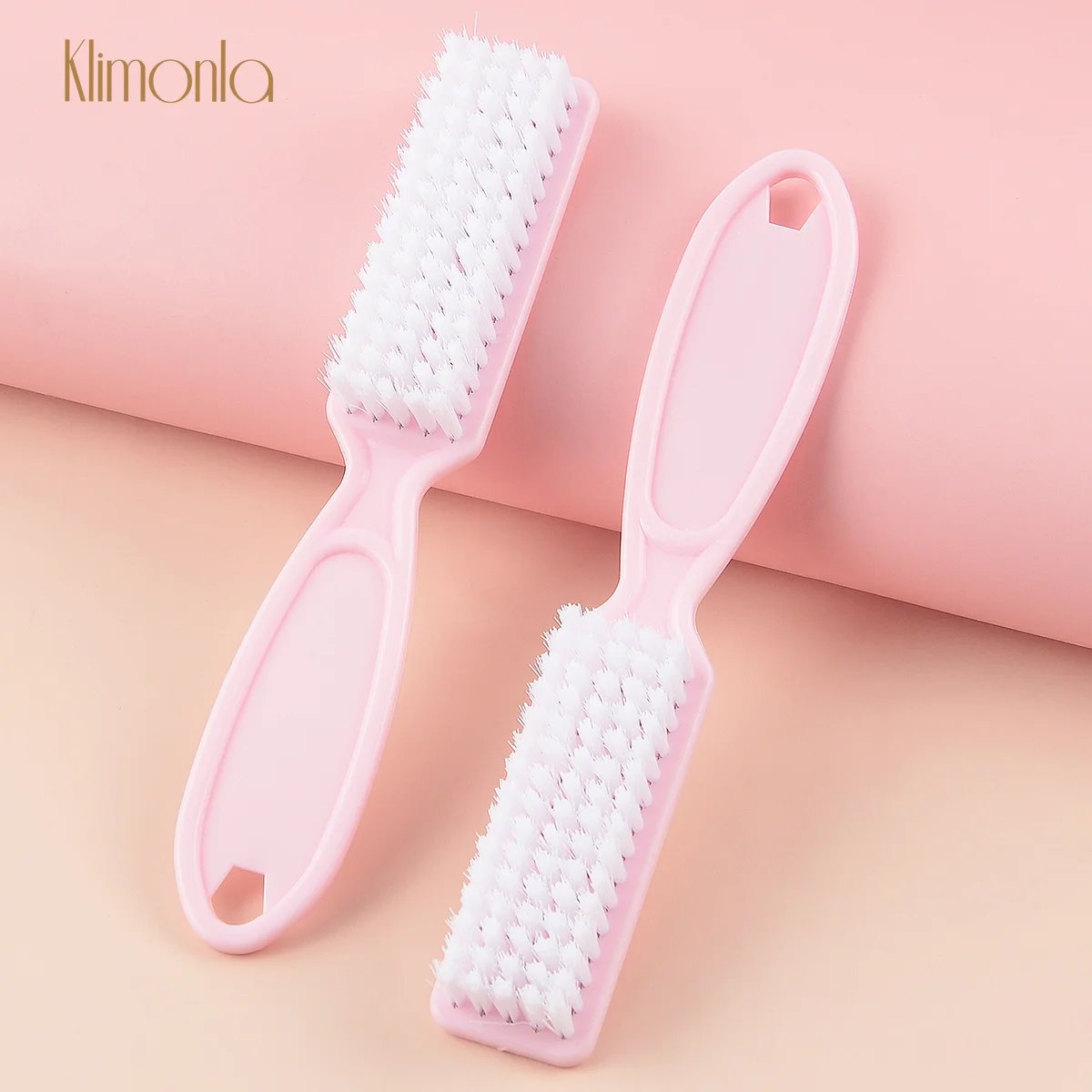 Nail Brush 2Pcs Cleaning Remove Dust plastic Brush Professional  Manicure Tools Powder  Cleaner Manicure Art Care Accessory