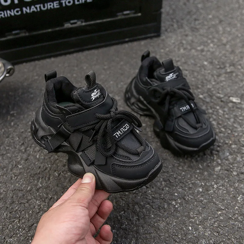 New Girls Dad Shoes Children Casual Sports Shoes Student Outdoor Non-Slip Running Shoes Kids Fashionable Comfortable Breathable