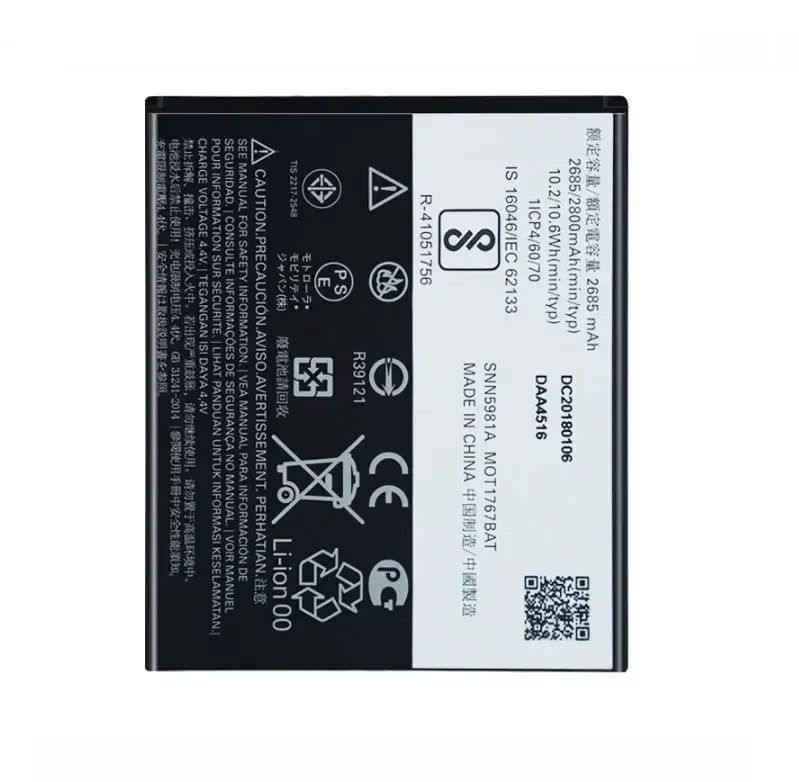 2800mAh GK40 Battery For MOTOROLA MOTO G4 PLAY XT1607 XT1609 XT1600 XT1670 XT1671 XT1672 XT1675 G5 XT1672 E3 XT1700 E4 XT1762