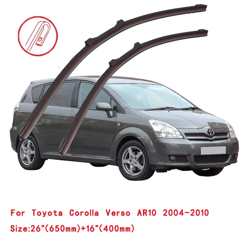 لتويوتا فينزا AV10 XU80 2008-2024 ممسحة زجاج السيارة الأمامي شفرة الجبهة الزجاج الأمامي غسالة اكسسوارات نافذة تنظيف استبدال #2