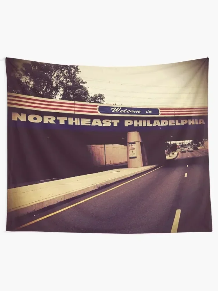 Welcome to Northeast Philly Tapestry Christmas Decoration Custom Tapestry