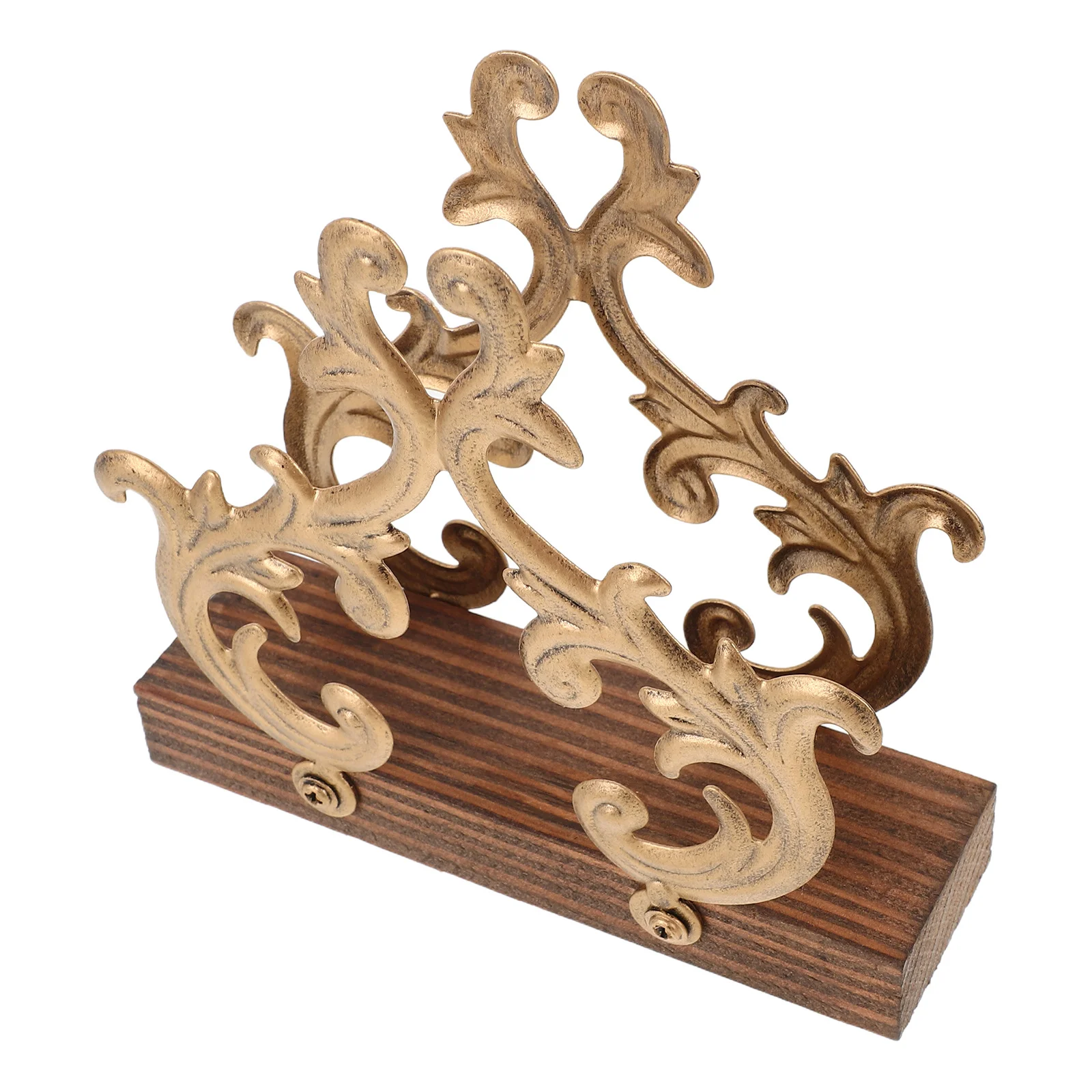 

Metal Napkin Holder Tree Design Upright Napkin Dispenser Decorative Tissue Tray Basket for Dining Table Restaurant Kitchen Use