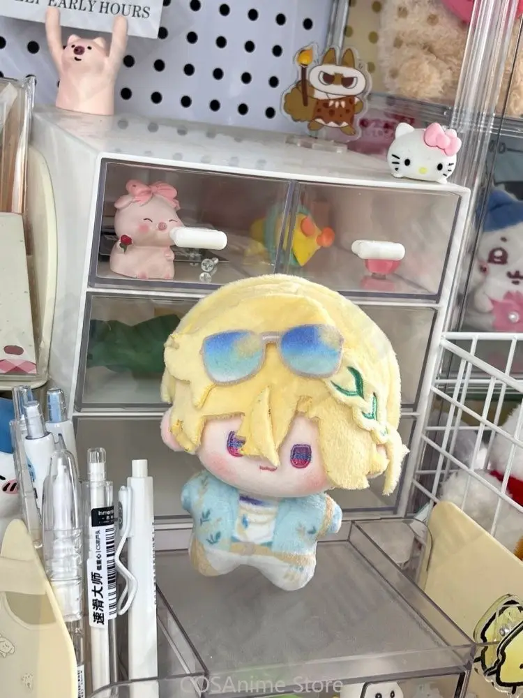 Honkai：Star Rail Aventurine: Playful Waves Robin Sunny Song 10cm Anime Cosplay Plush Figure Doll Keychain Haning Pendant view 5