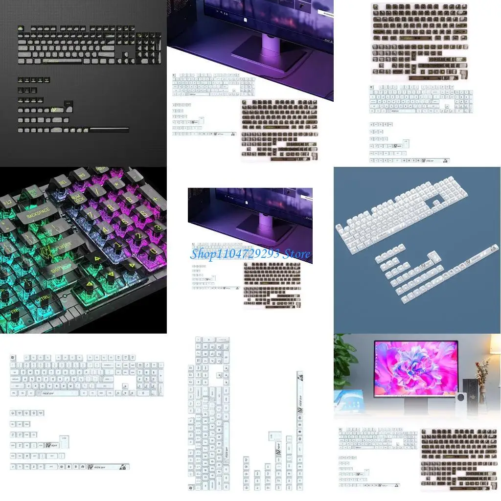 

Y2GD Quality ABS Keycap Set, MDA Profile, Full Coverage for 61 68 75 84 98 104 108 MX Switches Mechanical Keyboards