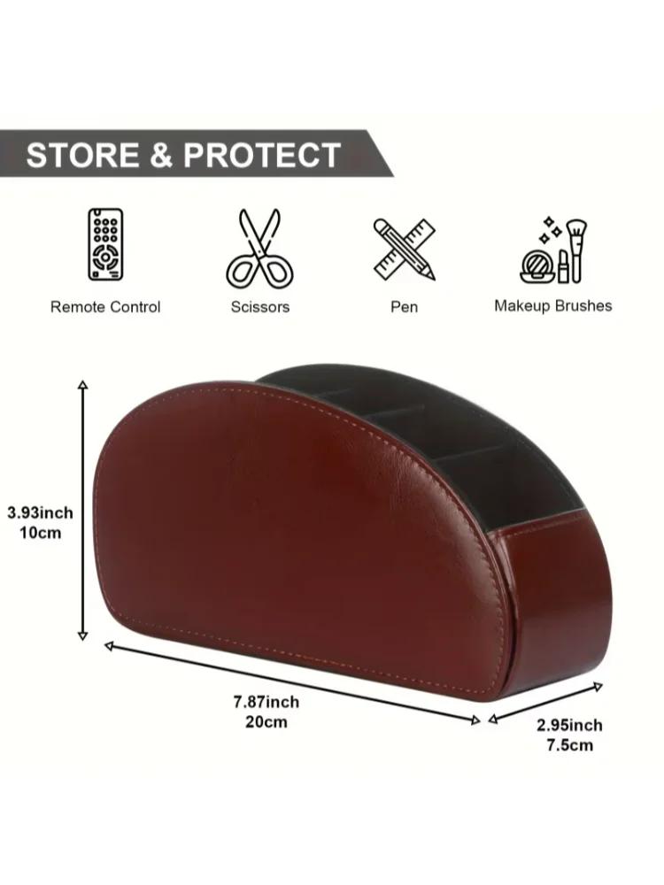 Remote Control Holder with 5 Compartments Remote Control Box for Desktop Storage Media Player Heater Controllers