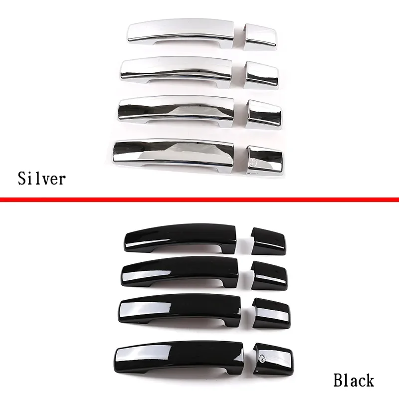 For Land Rover Discovery 3 LR3 2004-09 Freelander 2 Car Styling ABS Silver Bright Car Door Handle Cover Stickers Car Accessories