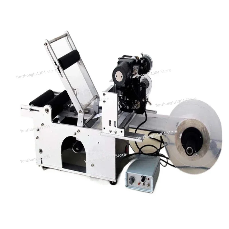 LT-50D Semi-Automatic Round Bottle Labeling Machine Labeler with Date Printer Label Printing Machine