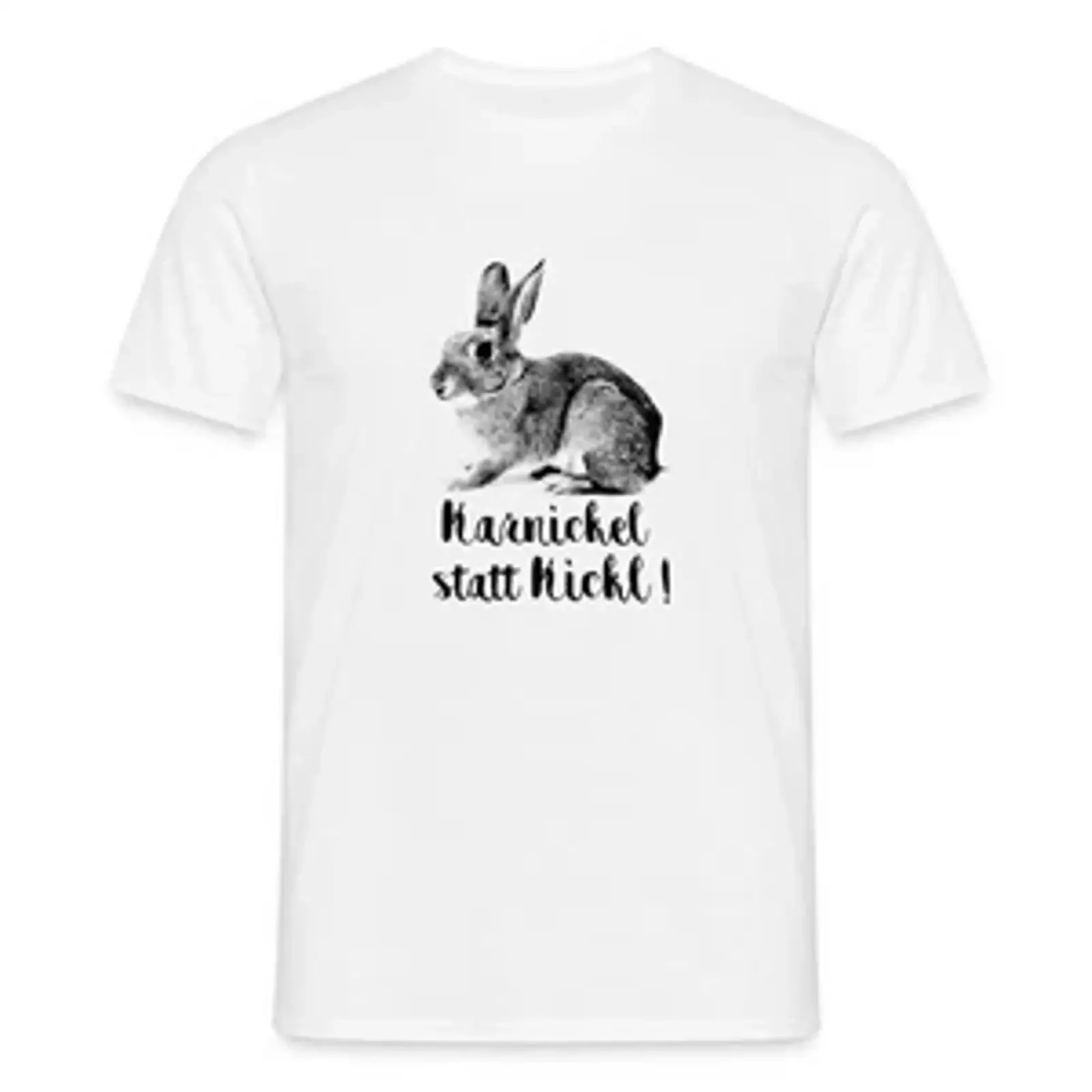 Rabbit instead of Kickl Anti FPÖ Austria Men's T Shirt vintage Washed graphic Slightly designer clothes Comfortable fashion
