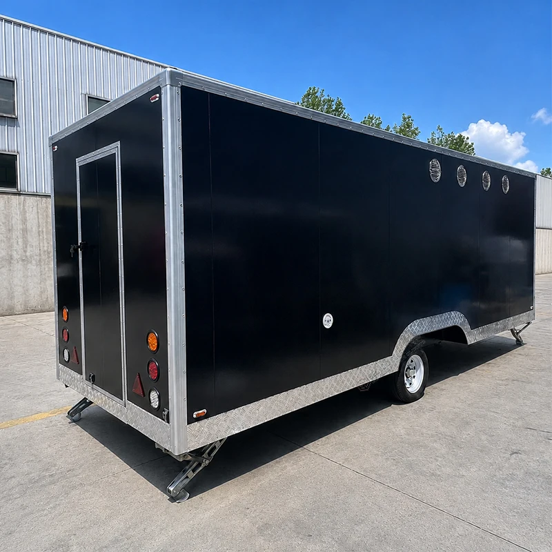 Mobile Food Trailer Fully Equipped Concession Trailer Custom Kitchen for Fast Food Coffee Snacks and Catering Business