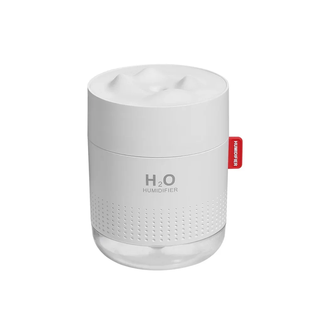 500ML Portable Mini Humidifier White Snow Mountain Air Humidifier Ultrasonic USB Diffuser Aromatherapy Humidificador for Home