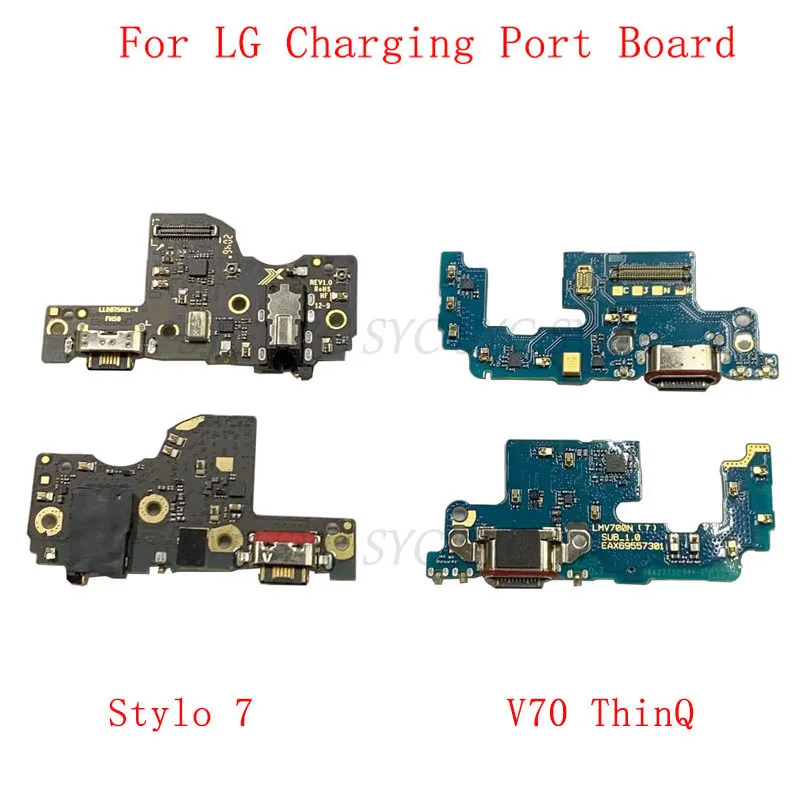 

Original USB Charging Connector Port Board Flex Cable For LG V70 ThinQ 5G Stylo 7 Q740 Charging Connector Repair Parts