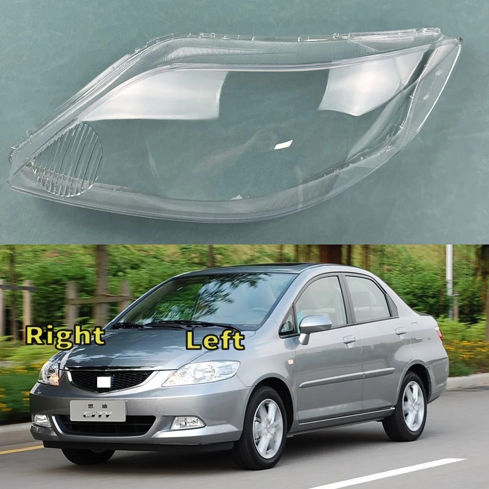 

Clear Front Lighting Lamp Lens Covers For Honda City 2006 2007 2008 Headlamp Lights Cover Headlight Assembly Shell Replacement