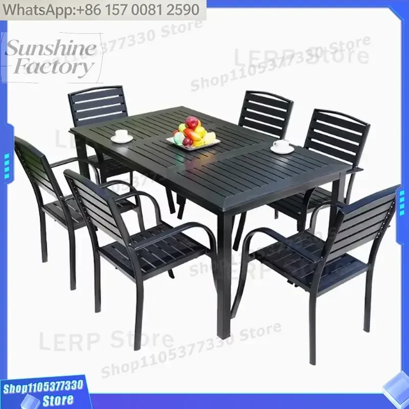 Factory Hot Sale Custom Outdoor Furniture Patio Metal Garden Chairs Iron Tables and Chairs