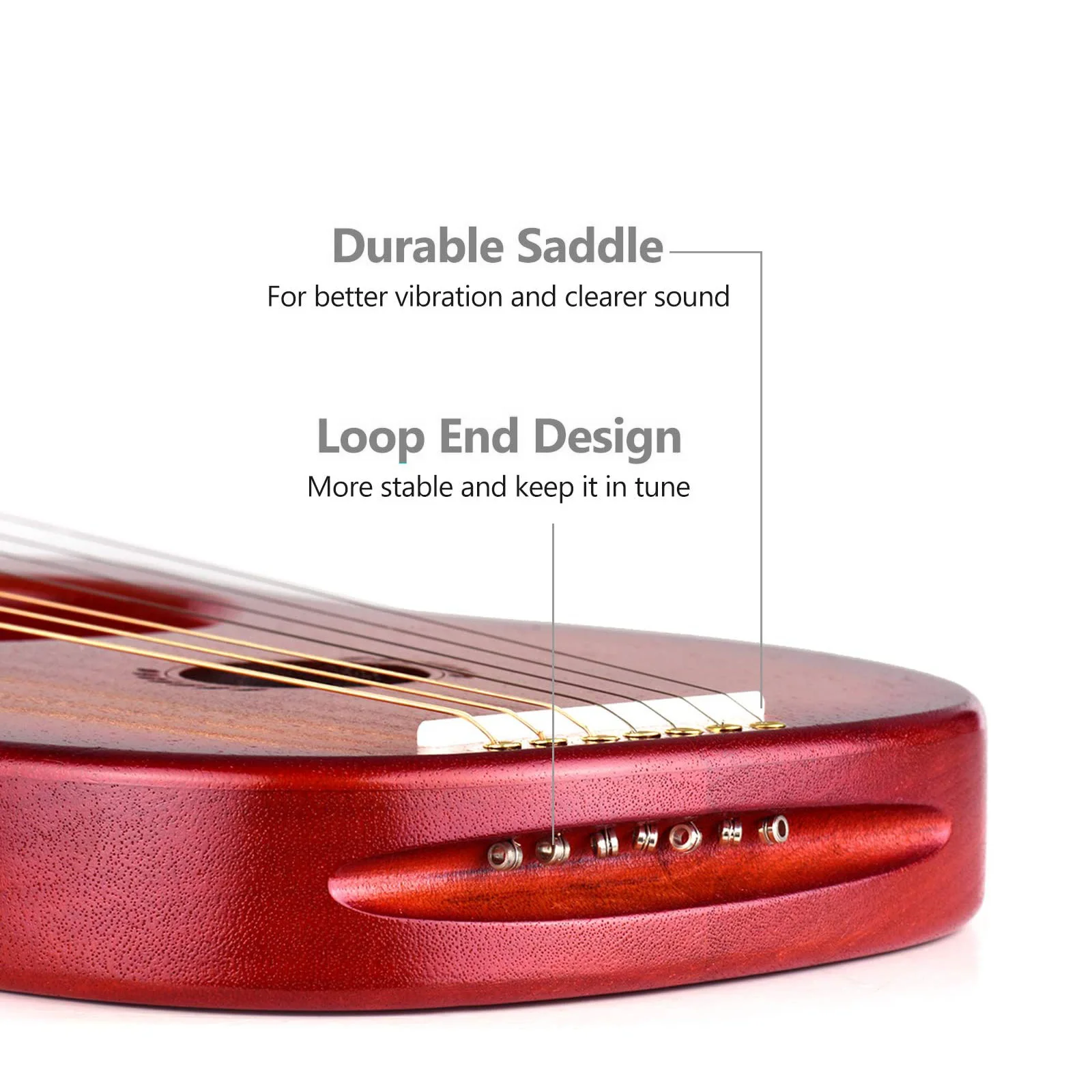 

7pcs Harp String Set Steel Lyre Replacement Tools Accessories Long Lifespan Wear Resistant Strings Musical Instrument Parts