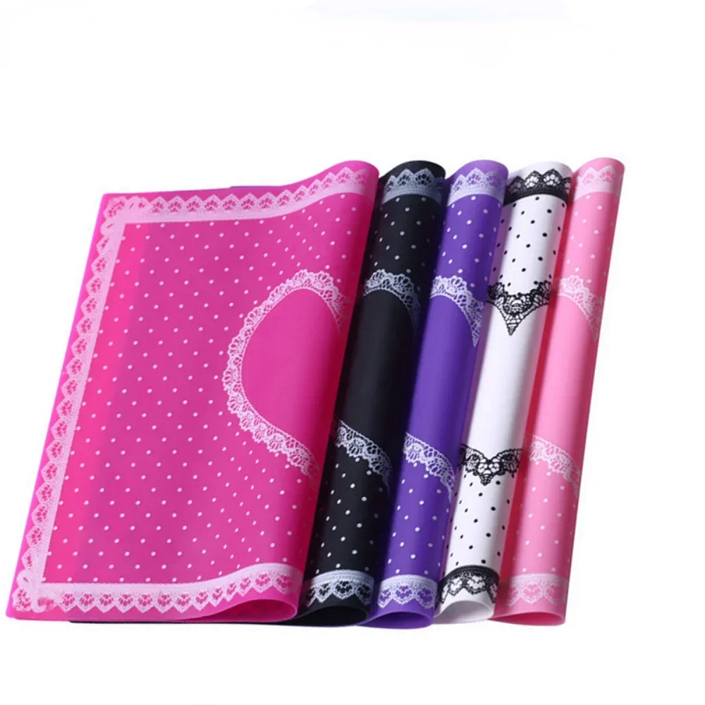 28*21cm Silicone Pillow Hand Holder Cushion Lace Table Washable Foldable Mat Pad Nail Art Salon Professional Manicure Practice