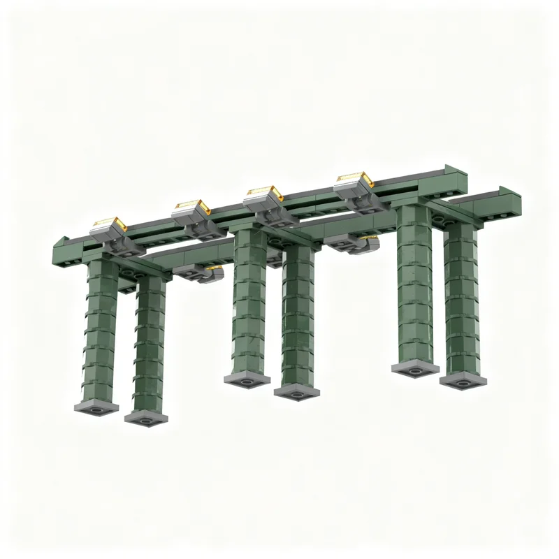 Art Craft Museum - 124-delige MOC Treinmuseum Stand Model Bouwstenen