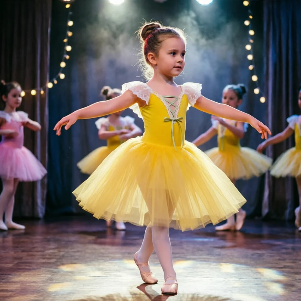 

Girls Ballet Tutu Leotard Dress - Kids Dance Costume for Stage Performance & Clothing Children Clothing Dance Ballet Dress