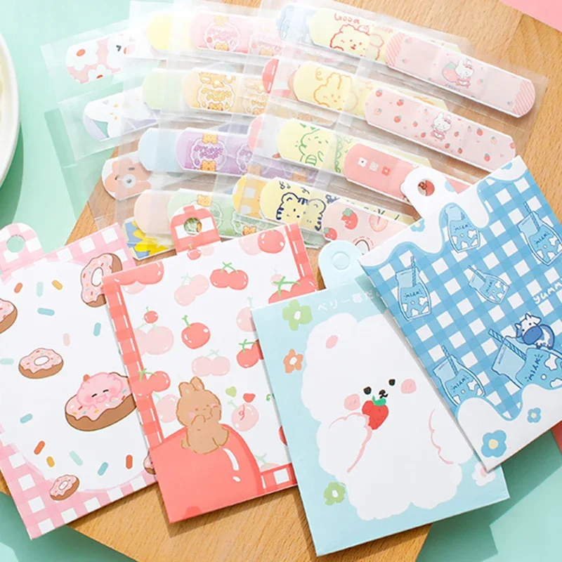 12pcs Cartoon Patterned Medical Patch Waterproof Wound Bandages Cute Breathable First Band Aid Medical Adhesive for Kids