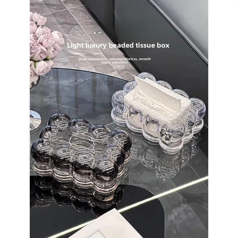 

High-grade tissue box, living room desktop coffee table spring pumping carton