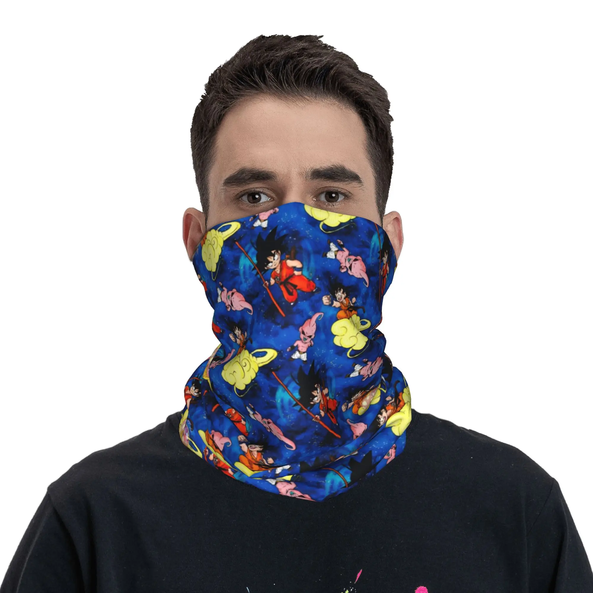 

Dragon Ball Z Bandana Neck Cover Printed Wrap Scarf Warm Headwear Running Unisex Adult Windproof