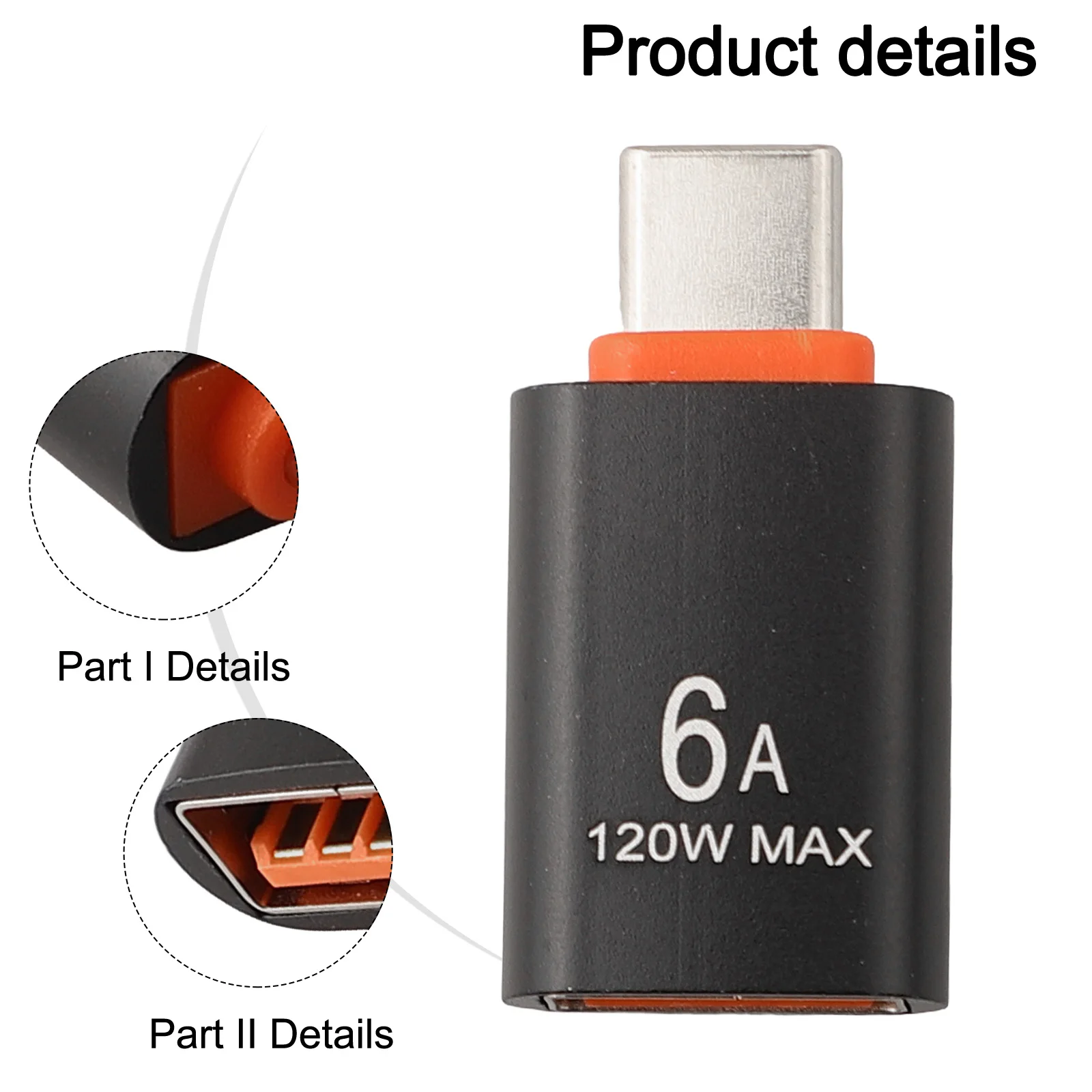 6AUSB 3.0 To C OTG Adapter USB USB-C Male To Micro USB Female Converter For S20 OTG Connector