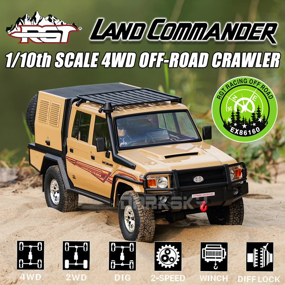 RGT EX86160 ランドコマンダー LC79 4WD ブラシ付き 1/10 RC 電動