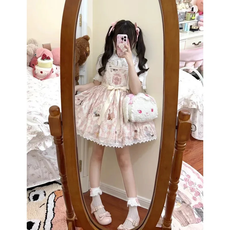 하라주쿠 일본 패션 로리타 드레스 드레스 소녀 달콤한 공주 파티 베스 티드 티 파티 학생 생일 선물 귀여운 공주