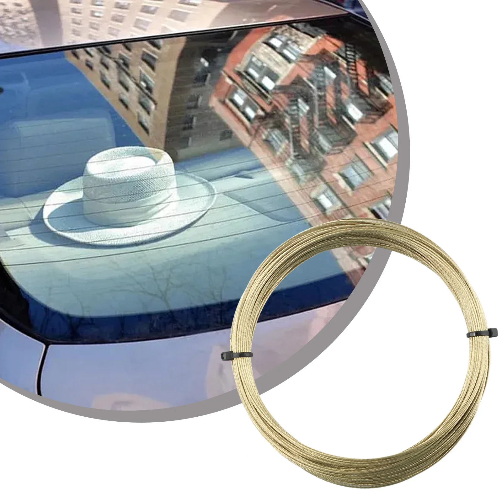 

Glass Removal Wire Windshield Cut Line Wire Rope Steel 0.8mm Auto Car For Glass Cutting Gold Roll Removal Wire