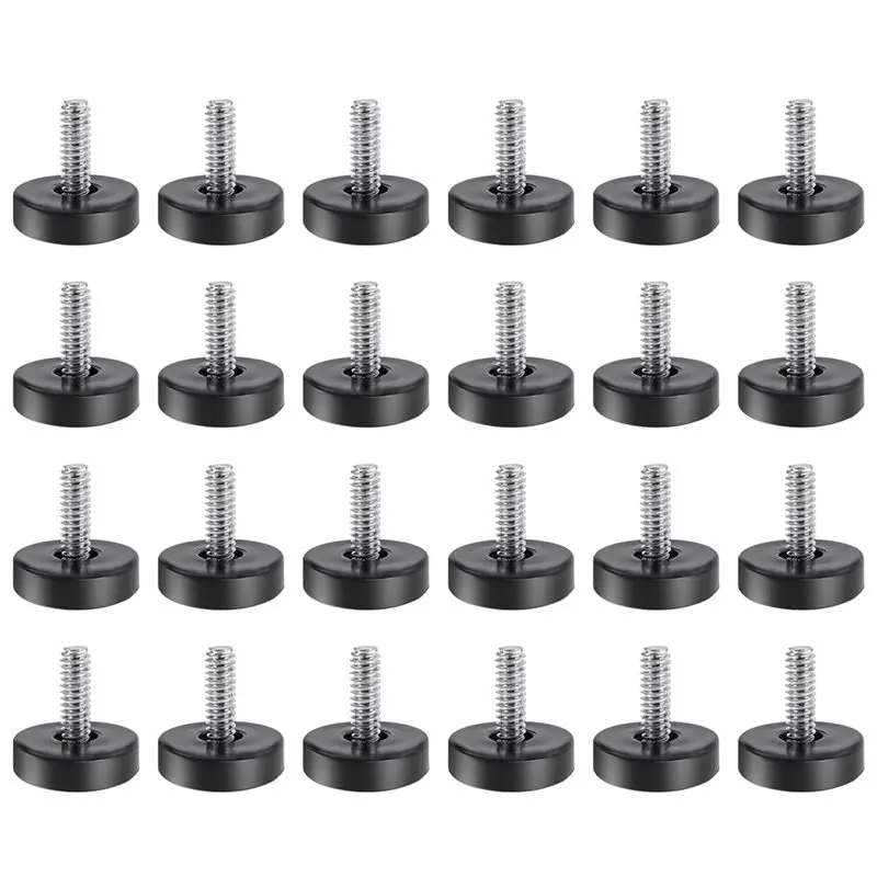 N04R Furniture Feet Levelers Threaded Screw-In Adjustable Level Feet On Furniture Glide Thread