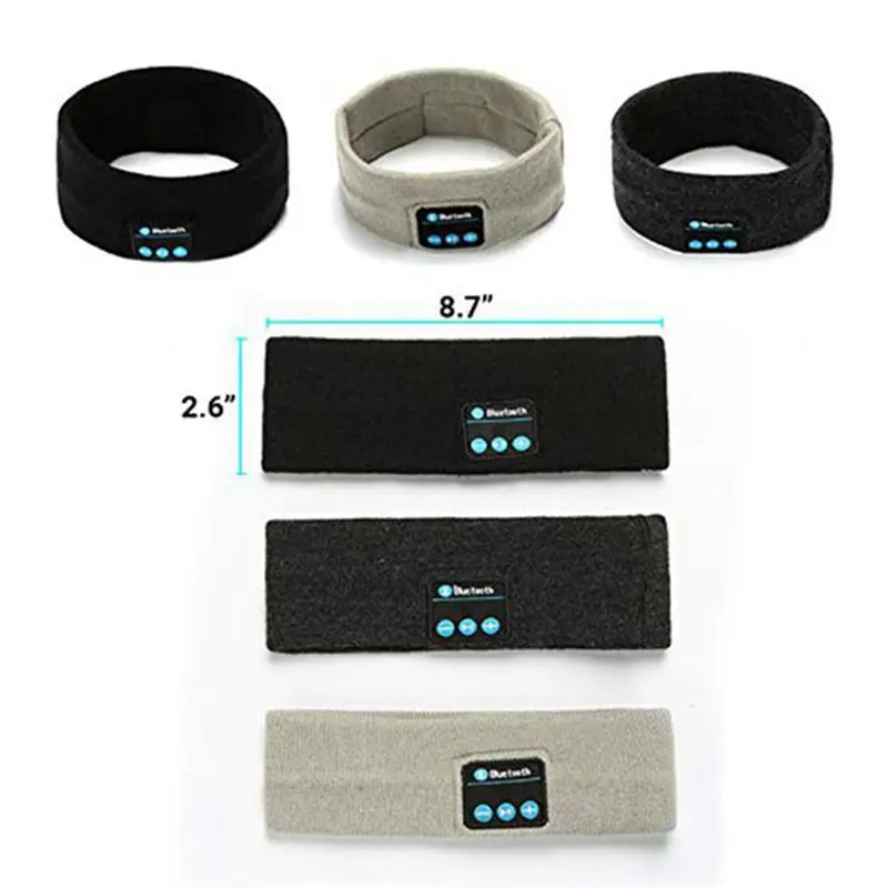 Wireless Bluetooth Music Headband Women/Men Cotton Sweat Sweatband Headband Yoga Gym Stretch Head Band For Sport elasticity