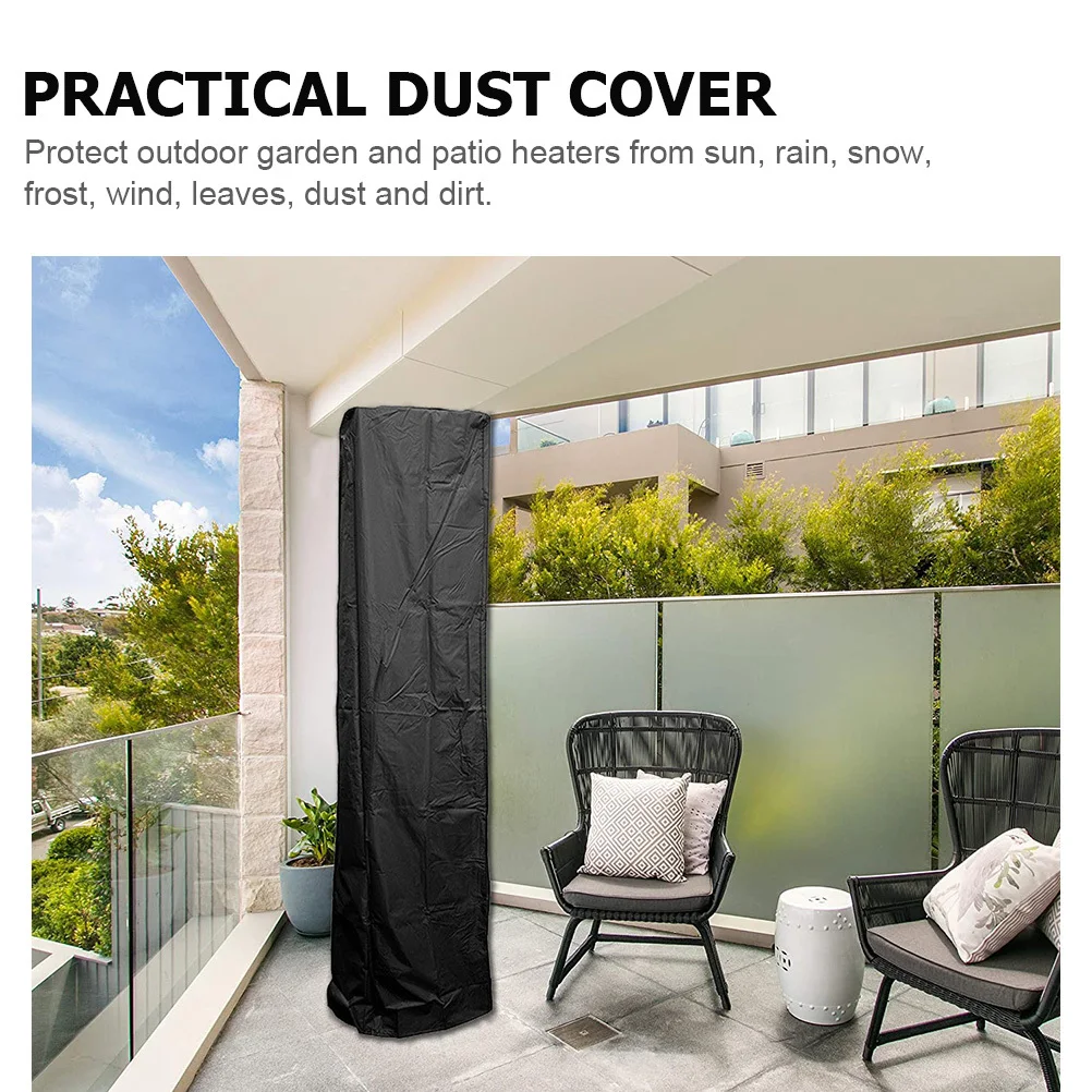 

Patio Heater Cover Outdoor Waterproof Foldable Garden Heater Protection Heavy Duty Oxford Cloth Wear-Resistant Rain Windproof