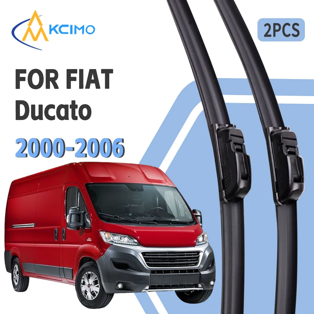 

For FIAT Ducato 2000-2006 Front Wiper U-Shape Soft Rubber Boneless Wiper HD Silent Durable Automotive Wiper 22"20"