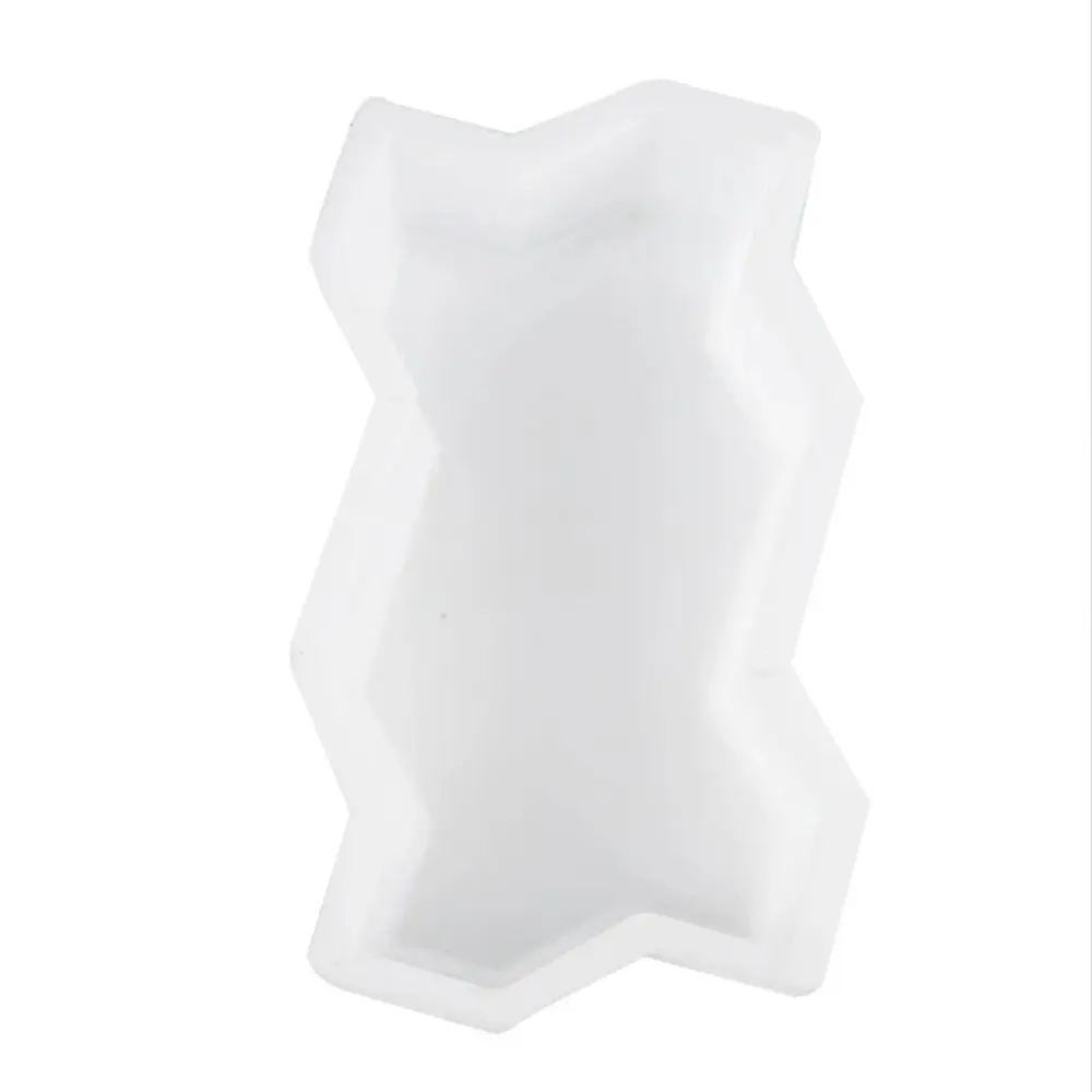 1 قطعة موجات على شكل رصف قالب الطوب قابلة لإعادة الاستخدام لتقوم بها بنفسك مسار الخرسانة صانع قالب البلاستيك الممشى قالب الطوب لحديقة ساحة الفناء #2