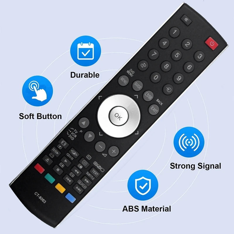Remplacer CT-8003 Télécommande Pour Toshiba TV 15V330DB 17WLT56B 19W330DB 19W331DB 19W331DG CT-90310 CT-90337 Durable