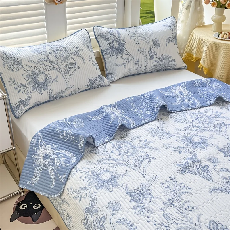 3pcs-ultra-soft-wavy-quilted-floral-printed-bed-cover-multi-piece-set-1-bed-cover-2-pillowcases-no-pillow-core--light