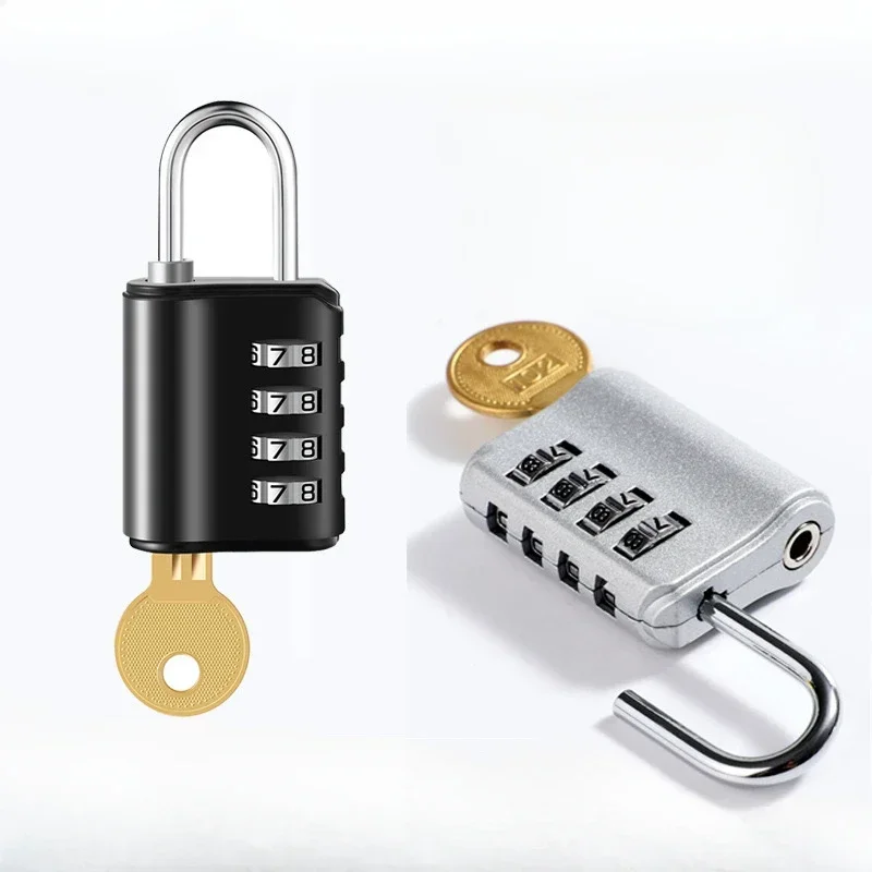 4 Digit Password Key Combination Lock Waterproof Security Padlock Outdoor Gym Luggage Security Lock