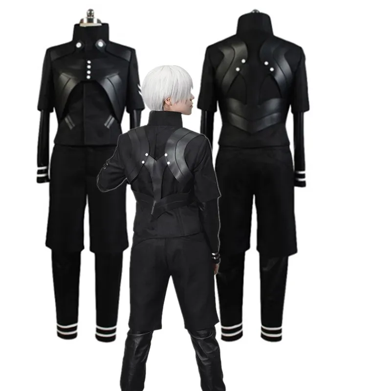 

Anime Fantasia Ken Kaneki Cosplay Costume Adult Men Jumpsuit Battle UniformPants Outfits Halloween Carnival Party Suit