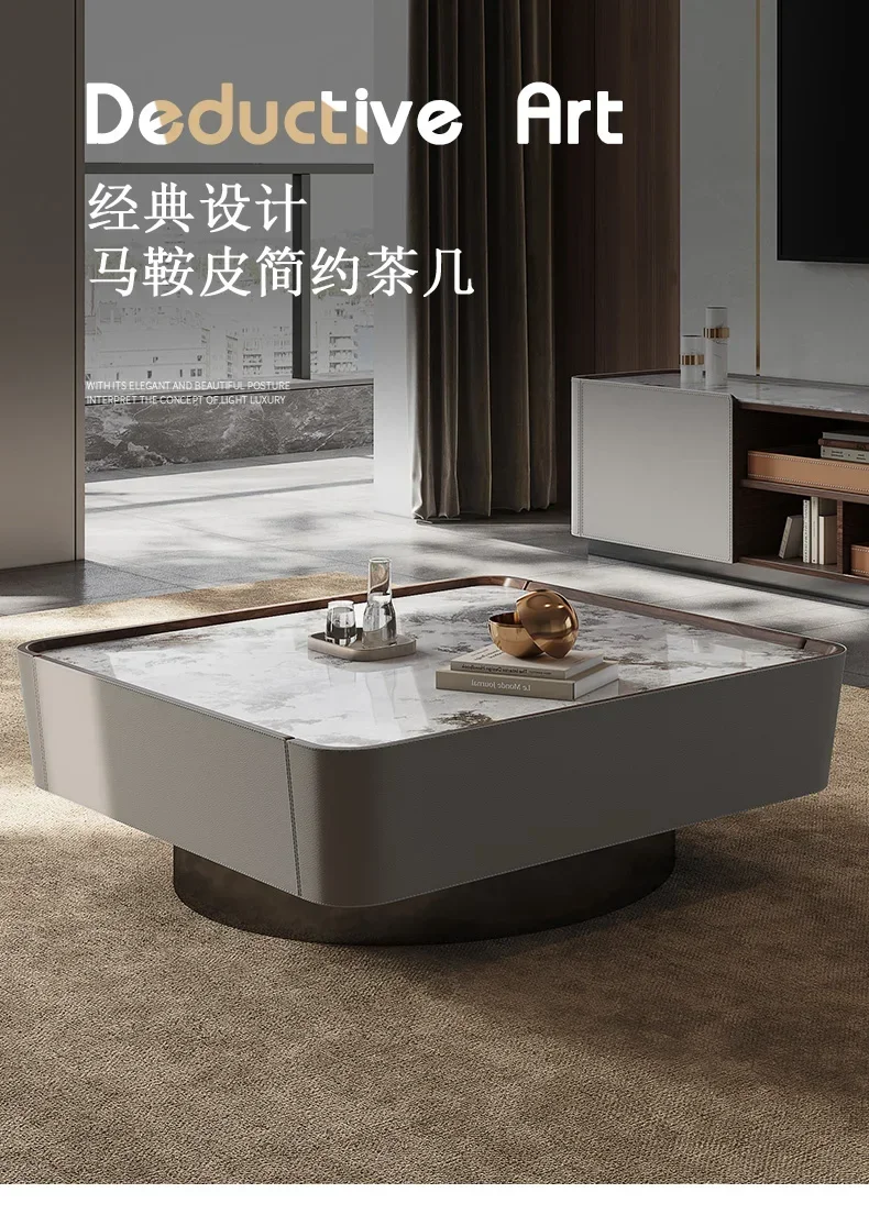 

N Современный свет, роскошная каменная тарелка Delifeng, журнальный столик, итальянский минималистичный шкаф для телевизора в гостиной и комбинация чайного столика