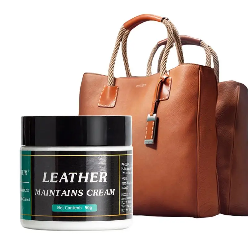 Leather Care Cream Natural Leather Conditioner Furniture Car Seat Shoes Boots Bag Refurbishing Agent Leather Recolour Balm