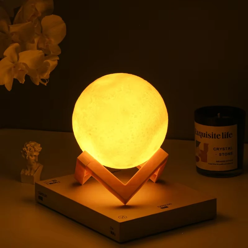 8cm  Lamp  Night Light Battery Powered With Stand Starry Lamp Bedroom Decor Night Lights  Gift  Lamp Led Things for your bedroom