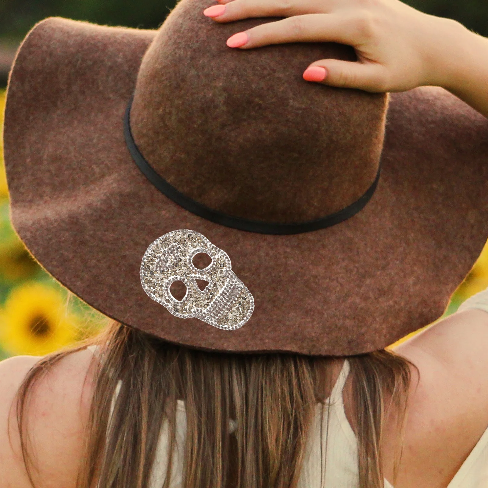 

5Pcs Stylish Skull Patches Iron on Patches for Clothes Repair Sewing Patchwork Decorative Backing for Denim Bags