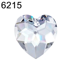 (1 Piece)  Original Crystals from Austria 6215 Faceted Heart Pendant Rhinestone for Necklace Earrings DIY Jewelry Making
