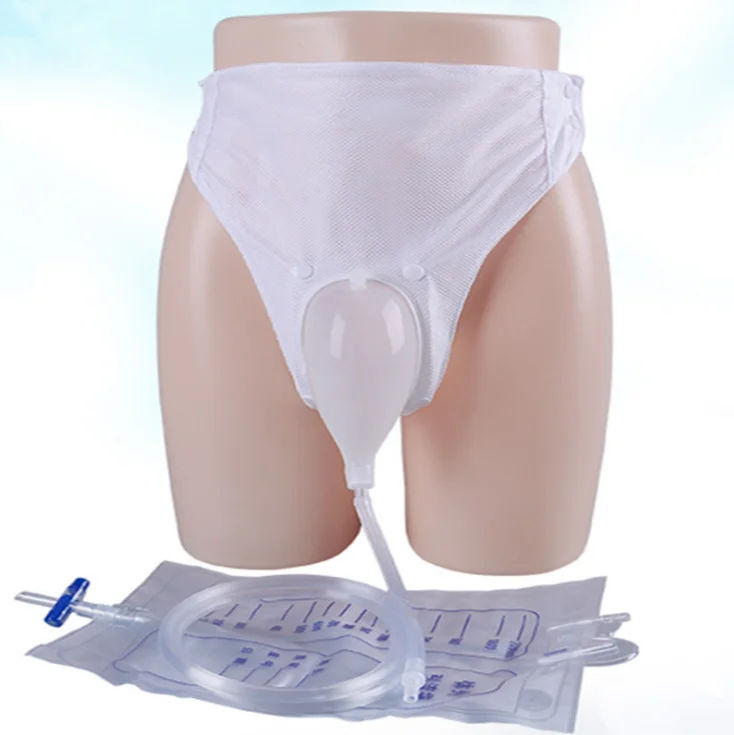 

Reusable Hypo-allergenic Silicone Urine Collector Bags Adults Urinal with Urine Catheter Bags Toilet for Men Older Woman