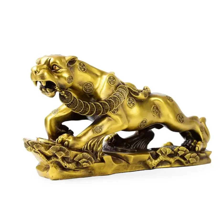 

Pure copper leopard ornament creative home upholstery leopard decoration living room TV cabinet leopard crafts