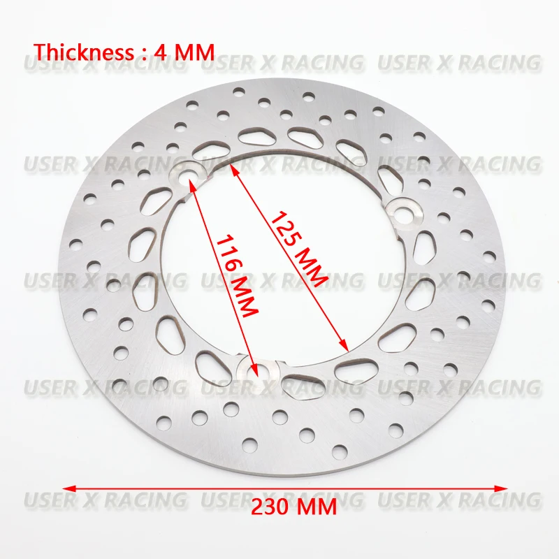 USERX Universal motorcycle Brake Disc Rotor For YAMAHA N-MAX NMAX 155cc 2DP F582W F582U 00 scooter